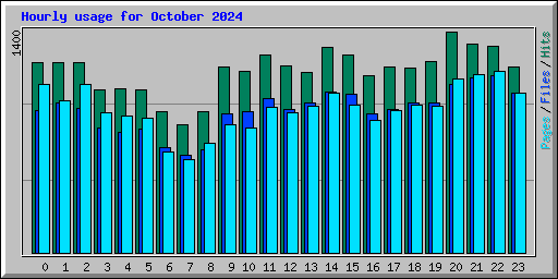 Hourly usage for October 2024